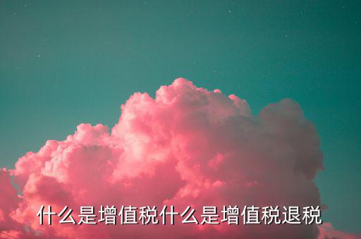 增值稅出口退稅是什么，出口退稅指的是什么