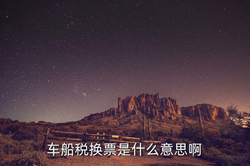 車船稅發(fā)票是什么意思，車船稅換票是什么意思啊