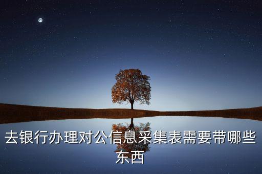 廣東實(shí)名信息采集需要什么資料，去銀行辦理對(duì)公信息采集表需要帶哪些東西