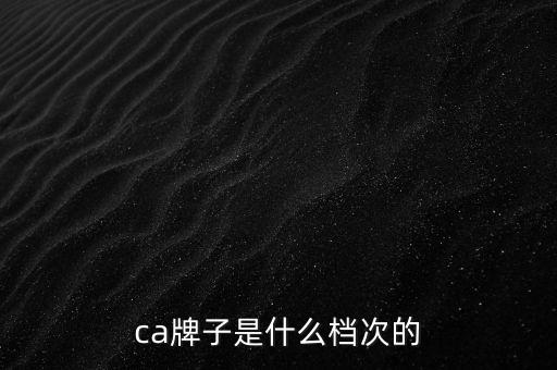 ca棒是什么牌子，ca是什么牌子全稱(chēng)是什么