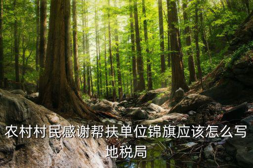 農(nóng)村村民感謝幫扶單位錦旗應(yīng)該怎么寫(xiě)地稅局