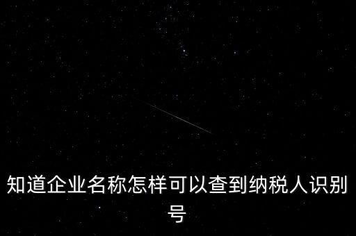 如何查詢一個(gè)公司的納稅人識別號，知道納稅人識別號怎么查單位