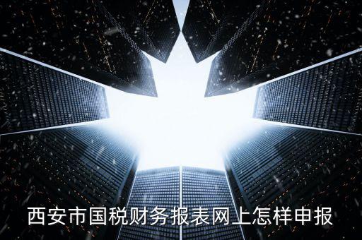 西安如何網上申報國稅，西安涉外國稅在哪個網上報