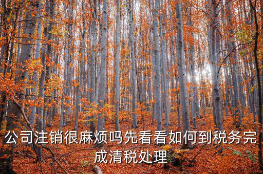 如何完成注銷清稅，如何注銷稅戶