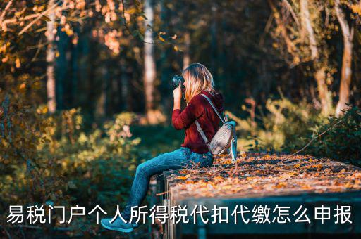 代扣個人所得稅如何申報，易稅門戶個人所得稅代扣代繳怎么申報