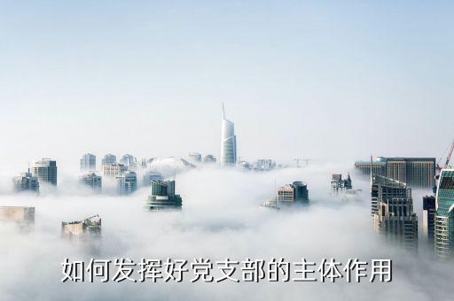 稅務(wù)改革中如何發(fā)揮黨支部作用，如何發(fā)揮好黨支部的主體作用