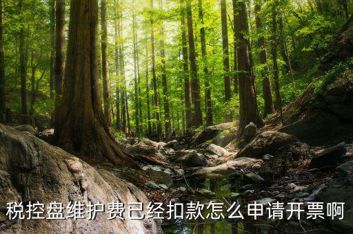 如何通過微信交納稅控盤繼費，稅控盤維護費已經扣款怎么申請開票啊