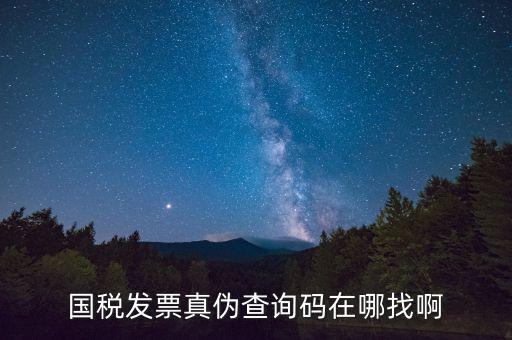 如何查詢(xún)青島國(guó)稅發(fā)票真?zhèn)危瑖?guó)稅發(fā)票真?zhèn)尾樵?xún)碼在哪找啊