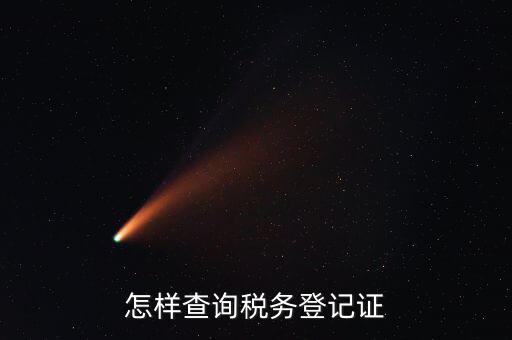 怎樣查詢(xún)稅務(wù)登記證