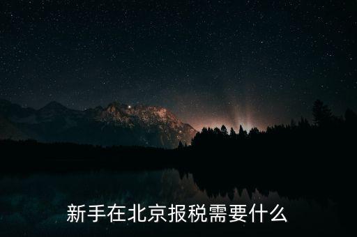 北京企業(yè)如何報稅，請問北京新成立公司報稅流程