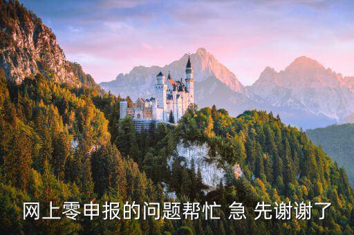 廣東如何網(wǎng)上0申報(bào)，網(wǎng)上零申報(bào)的問(wèn)題幫忙 急 先謝謝了