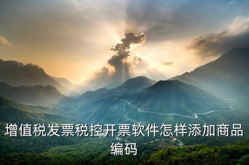 開(kāi)票軟件如何導(dǎo)入商品編碼，怎樣增加發(fā)票商品編碼
