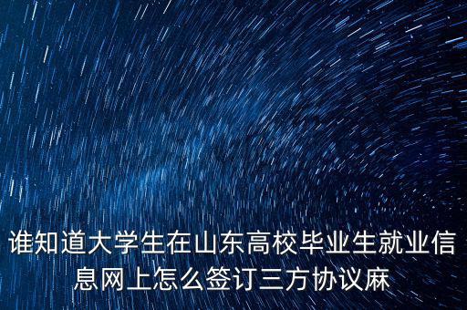 如何網(wǎng)上簽三方協(xié)議，網(wǎng)上簽三方協(xié)議的問(wèn)題