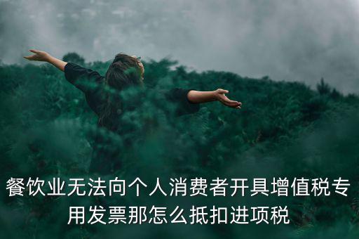 餐飲業(yè)無法向個人消費(fèi)者開具增值稅專用發(fā)票那怎么抵扣進(jìn)項(xiàng)稅