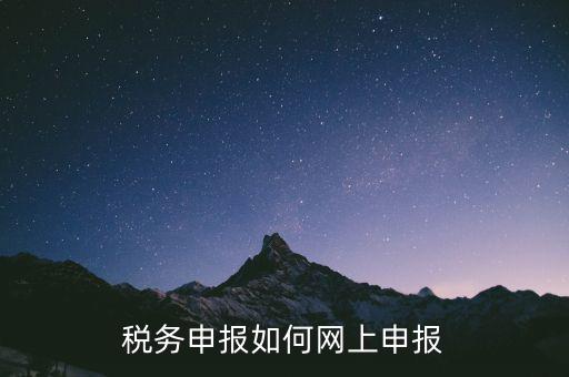 網(wǎng)上系統(tǒng)如何申報稅，稅務(wù)申報如何網(wǎng)上申報