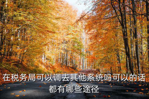 國稅系統(tǒng)如何調(diào)出，其他公務(wù)員怎么調(diào)稅務(wù)系統(tǒng)