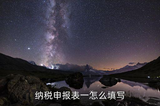 如何填制納稅申報表，增值稅納稅申報表怎么填寫
