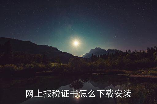 如何下載電子稅務(wù)印章，網(wǎng)上報(bào)稅證書(shū)怎么下載安裝