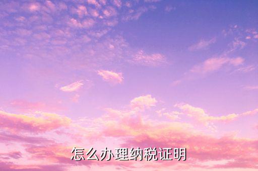如何打印國(guó)稅納稅證明，打印納稅證明怎么個(gè)流程