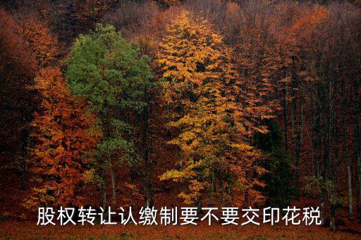 認繳制股權(quán)轉(zhuǎn)讓如何繳納印花稅，股權(quán)轉(zhuǎn)讓怎么繳納印花稅