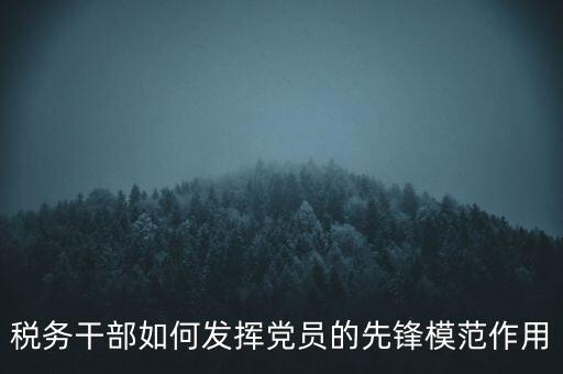 稅收征管改革黨員如何發(fā)揮作用，稅務(wù)干部如何發(fā)揮黨員的先鋒模范作用