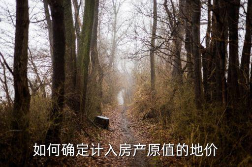 如何確定計(jì)入房產(chǎn)原值的地價