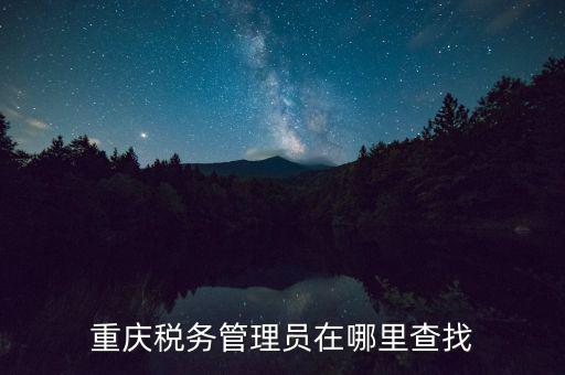 國稅網(wǎng)站如何查詢管理員，重慶稅務(wù)管理員在哪里查找