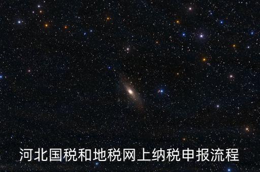河北國稅和地稅網(wǎng)上納稅申報(bào)流程