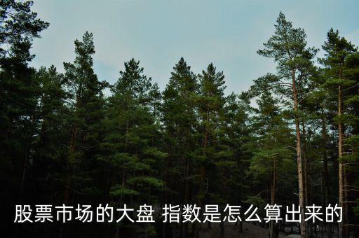 股票市場(chǎng)的大盤 指數(shù)是怎么算出來(lái)的