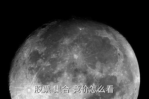 股票 集合 競價(jià)怎么看
