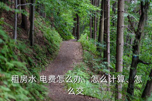  租房水 電費(fèi)怎么辦、怎么計(jì)算、怎么交