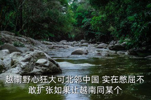 越南為什么那么狂，越南野心狂大可北鄰中國 實(shí)在憋屈不敢擴(kuò)張如果讓越南同某個(gè)