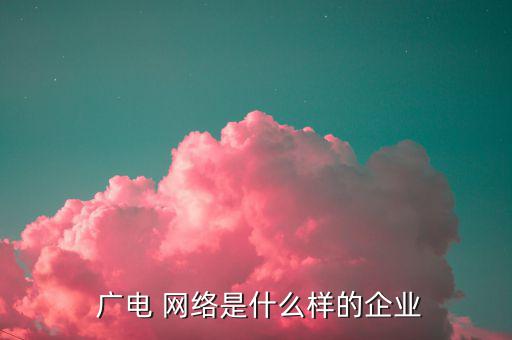  廣電 網絡是什么樣的企業(yè)