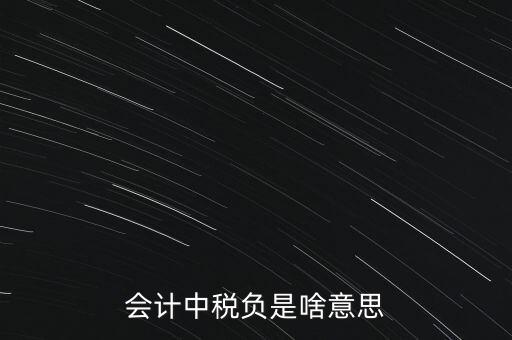 稅負(fù)是什么意思，會計中稅負(fù)是啥意思