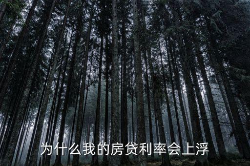 房貸為什么要上浮，為什么貸款利率要上浮