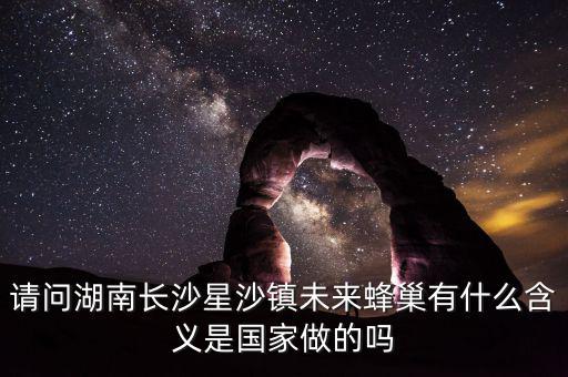 蜂巢城市什么意思，請問湖南長沙星沙鎮(zhèn)未來蜂巢有什么含義是國家做的嗎