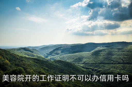 美容院為什么不能辦信用卡，為什么美容行業(yè)辦不了信用卡