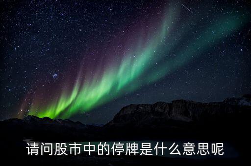 什么是停牌一小時的股票，股票中停牌1小SZ000是什么意思呢