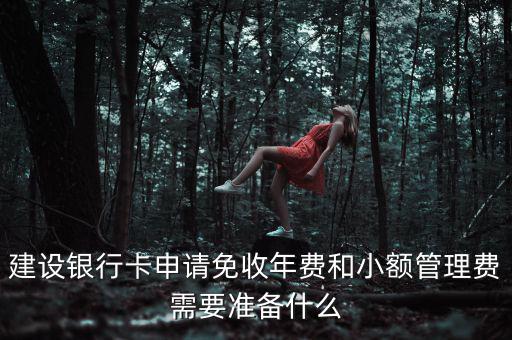 銀行卡申請免年費(fèi)需要攜帶什么，建設(shè)銀行卡申請免收年費(fèi)和小額管理費(fèi)需要準(zhǔn)備什么