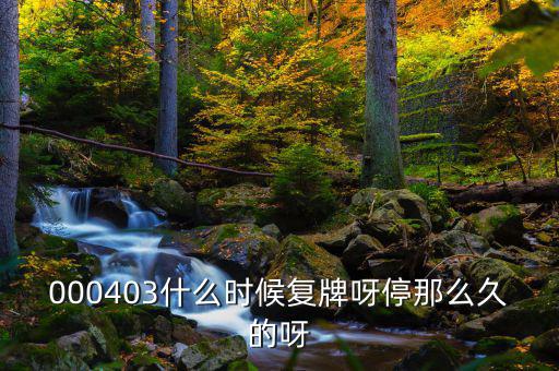 2014成飛集成什么時(shí)候復(fù)牌，000403什么時(shí)候復(fù)牌呀停那么久的呀
