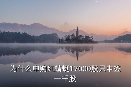 紅蜻蜓股票為什么不行，為什么申購(gòu)紅蜻蜓17000股只中簽一千股