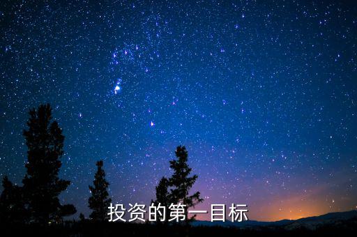 投資目標(biāo)是什么，企業(yè)投資戰(zhàn)略收益性目標(biāo)有哪些
