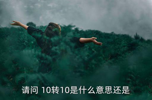 什么是10轉(zhuǎn)10送10，請(qǐng)問 10轉(zhuǎn)10是什么意思還是