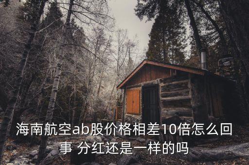 海航b股是什么意思，海南航空ab股價格相差10倍怎么回事 分紅還是一樣的嗎