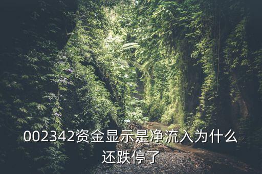 資金凈流入為什么還跌停，資金凈流入怎么還跌停了