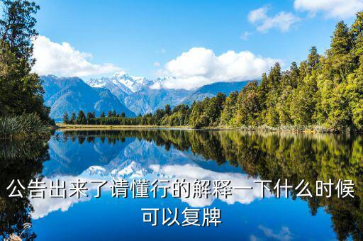 銀之杰股票什么時候復(fù)牌，什么時候復(fù)牌我要出來