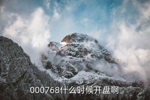 高科石化什么時(shí)候開盤，000768什么時(shí)候開盤啊