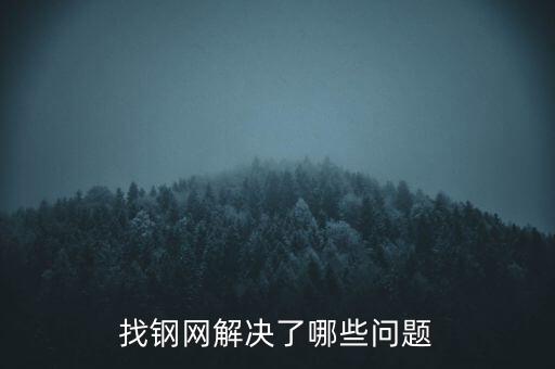 找鋼網解決了哪些問題