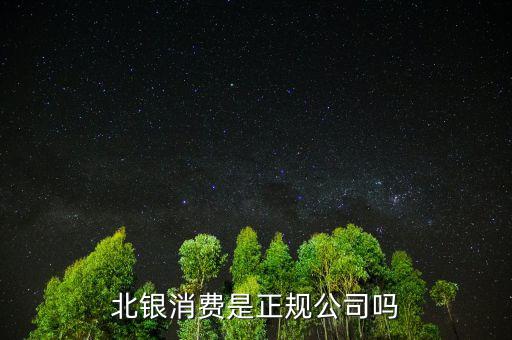 北銀和興宏什么關系，北銀消費是正規(guī)公司嗎