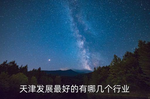 天津什么行業(yè)發(fā)達(dá)，天津發(fā)展最好的有哪幾個行業(yè)